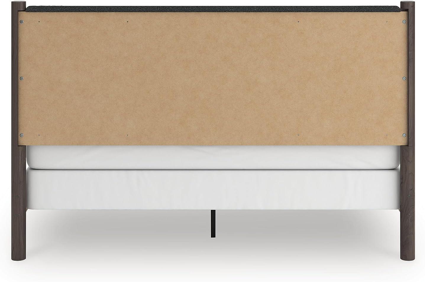 imageSignature Design by Ashley Cadmori Retro Panel Bed Foundation or Box Spring Needed King Dark BrownDark Brown