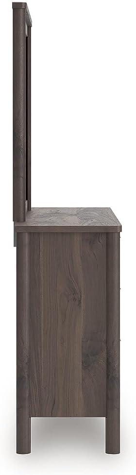 imageSignature Design by Ashley Cadmori Retro Panel Bed Foundation or Box Spring Needed King Dark BrownDark Brown