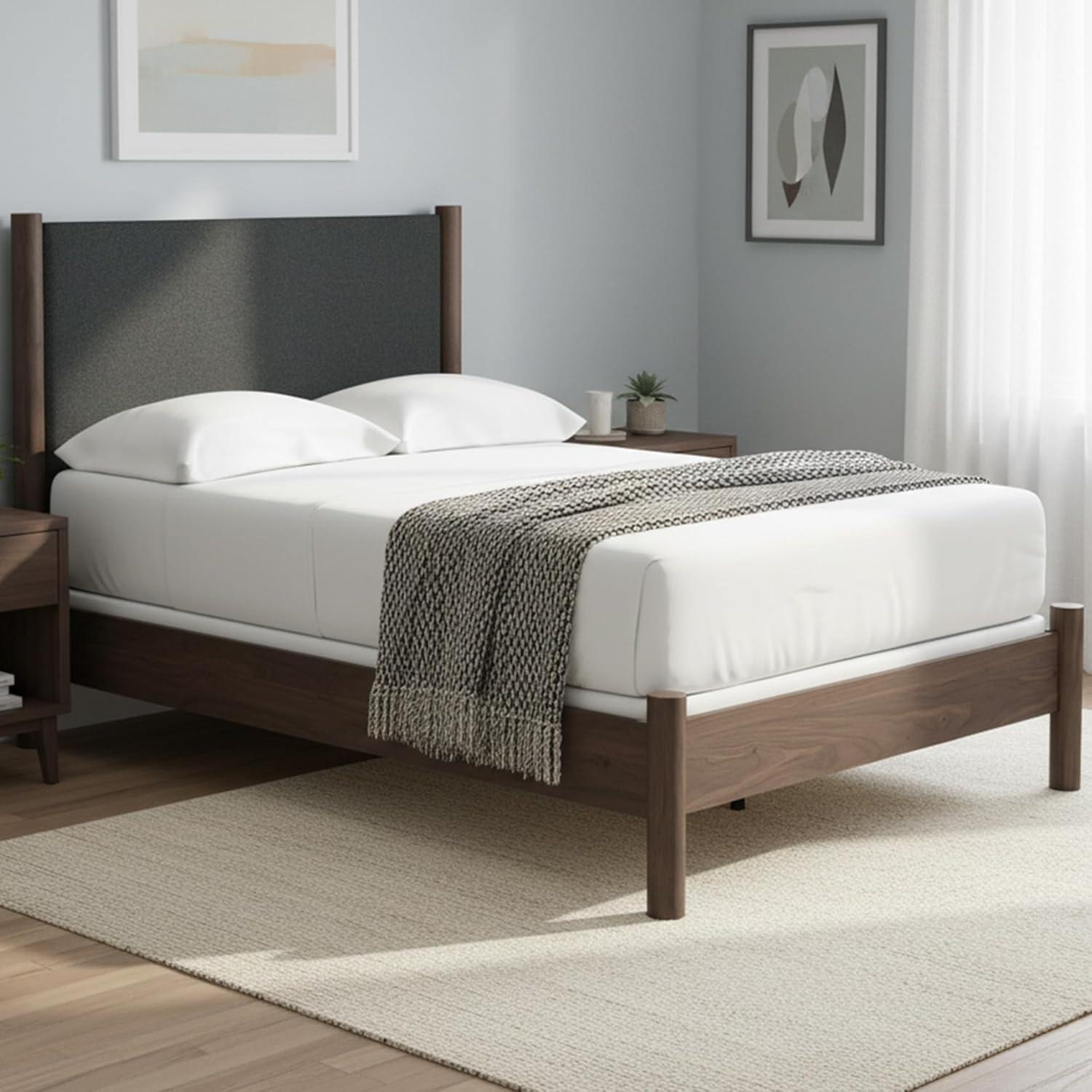 imageSignature Design by Ashley Cadmori Retro Panel Bed Foundation or Box Spring Needed King Dark BrownDark Brown