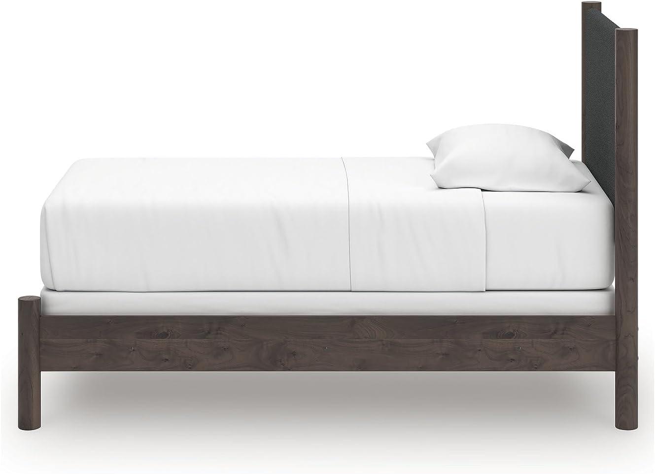 imageSignature Design by Ashley Cadmori Retro Panel Bed Foundation or Box Spring Needed King Dark BrownDark Brown