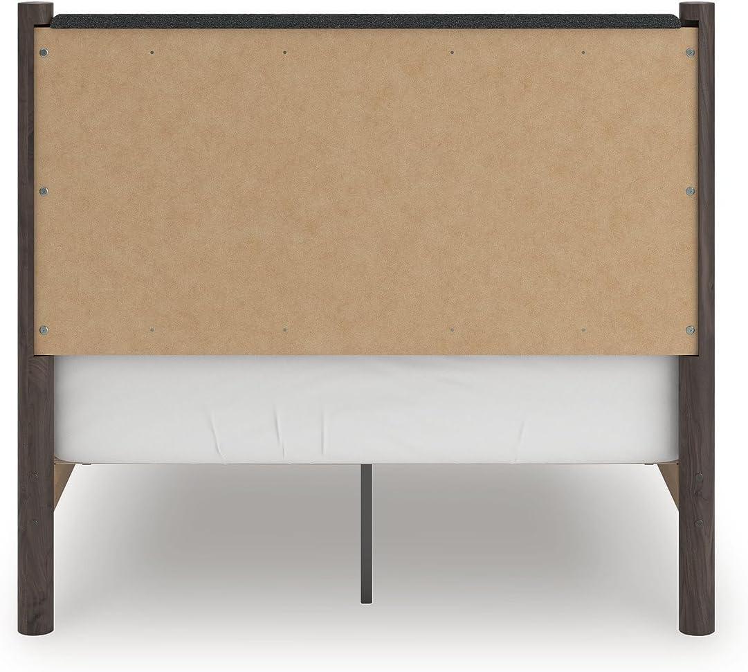 imageSignature Design by Ashley Cadmori Retro Panel Bed Foundation or Box Spring Needed King Dark BrownDark Brown