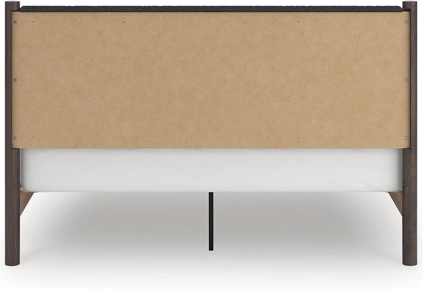 imageSignature Design by Ashley Cadmori Retro Panel Bed Foundation or Box Spring Needed King Dark BrownDark Brown