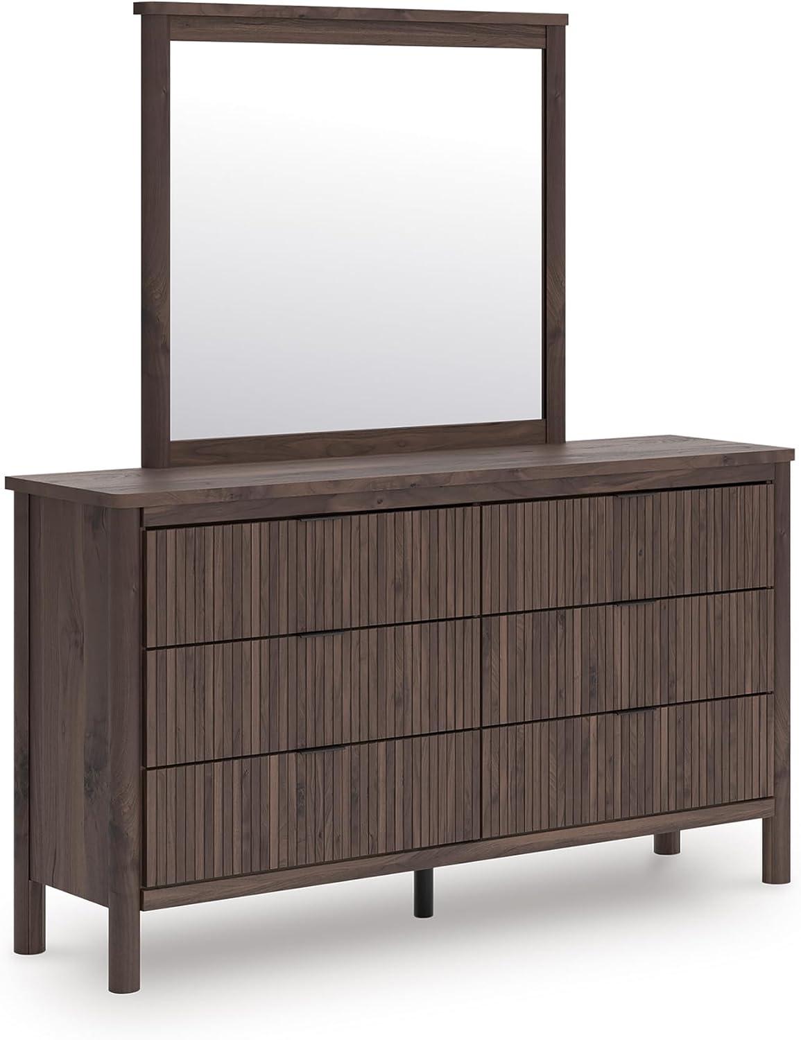 imageSignature Design by Ashley Cadmori Retro Panel Bed Foundation or Box Spring Needed King Dark BrownDark Brown