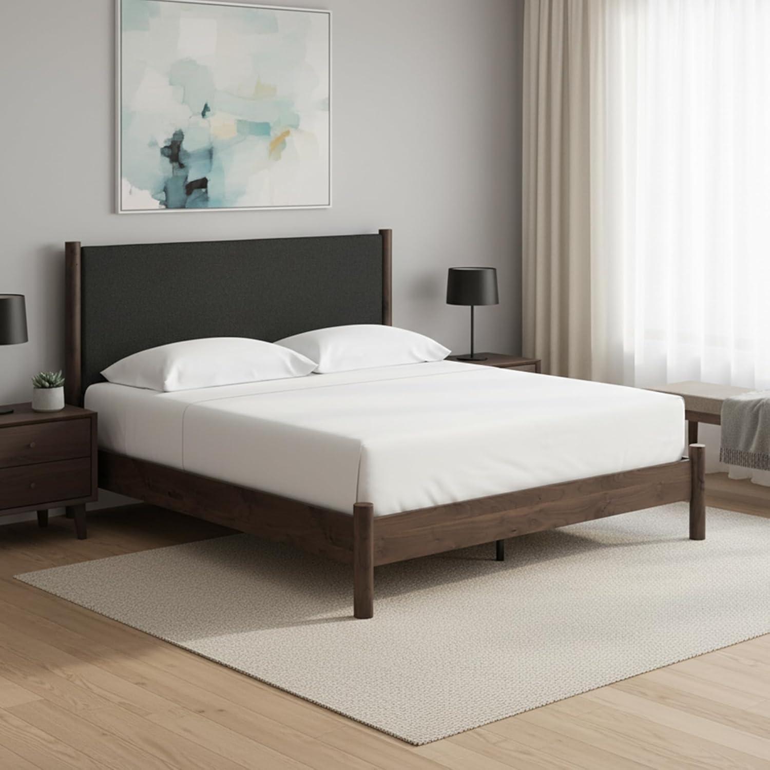 imageSignature Design by Ashley Cadmori Retro Panel Bed Foundation or Box Spring Needed King Dark BrownDark Brown