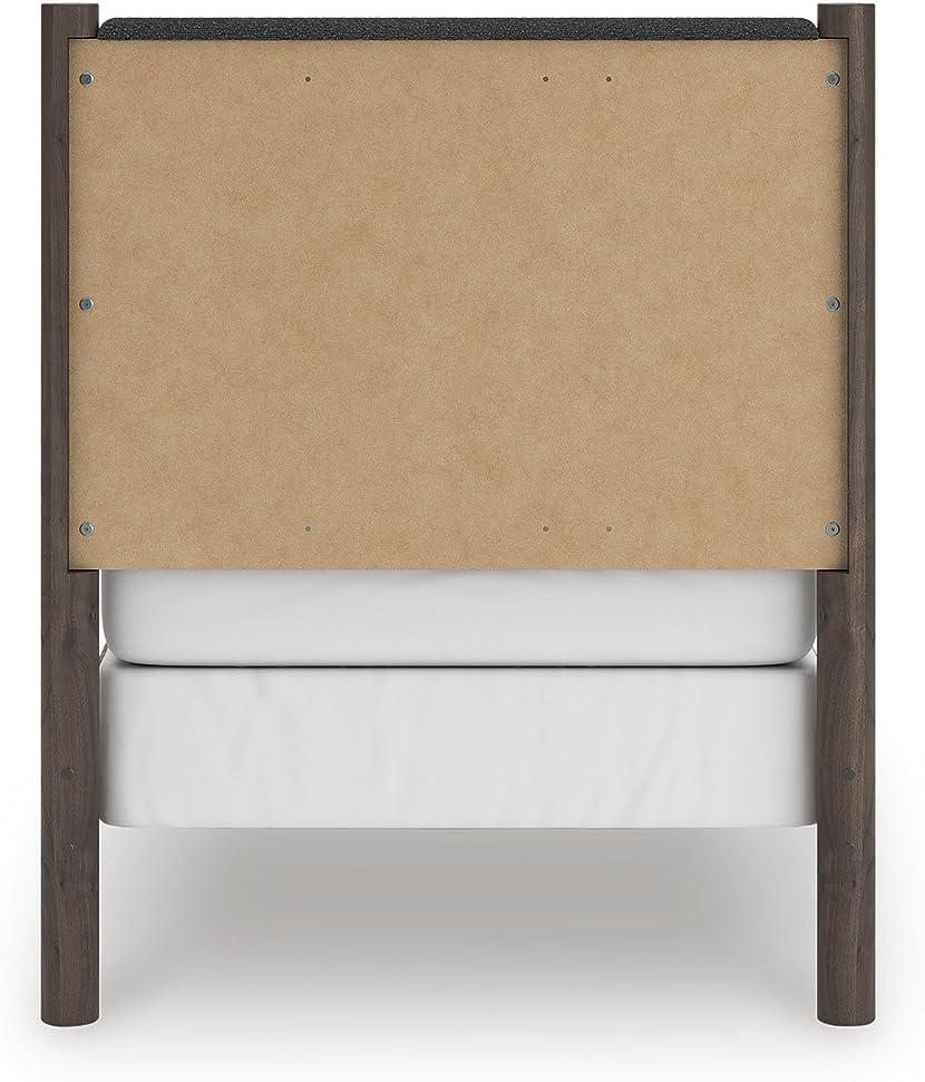 imageSignature Design by Ashley Cadmori Retro Panel Bed Foundation or Box Spring Needed King Dark BrownDark Brown