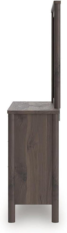 imageSignature Design by Ashley Cadmori Retro Panel Bed Foundation or Box Spring Needed King Dark BrownDark Brown