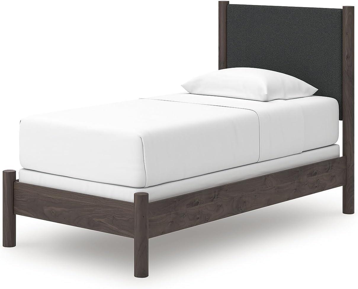 imageSignature Design by Ashley Cadmori Retro Panel Bed Foundation or Box Spring Needed King Dark BrownDark Brown