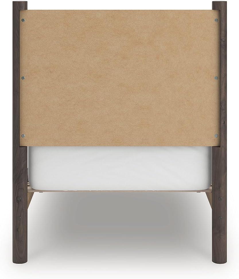 imageSignature Design by Ashley Cadmori Retro Panel Bed Foundation or Box Spring Needed King Dark BrownDark Brown