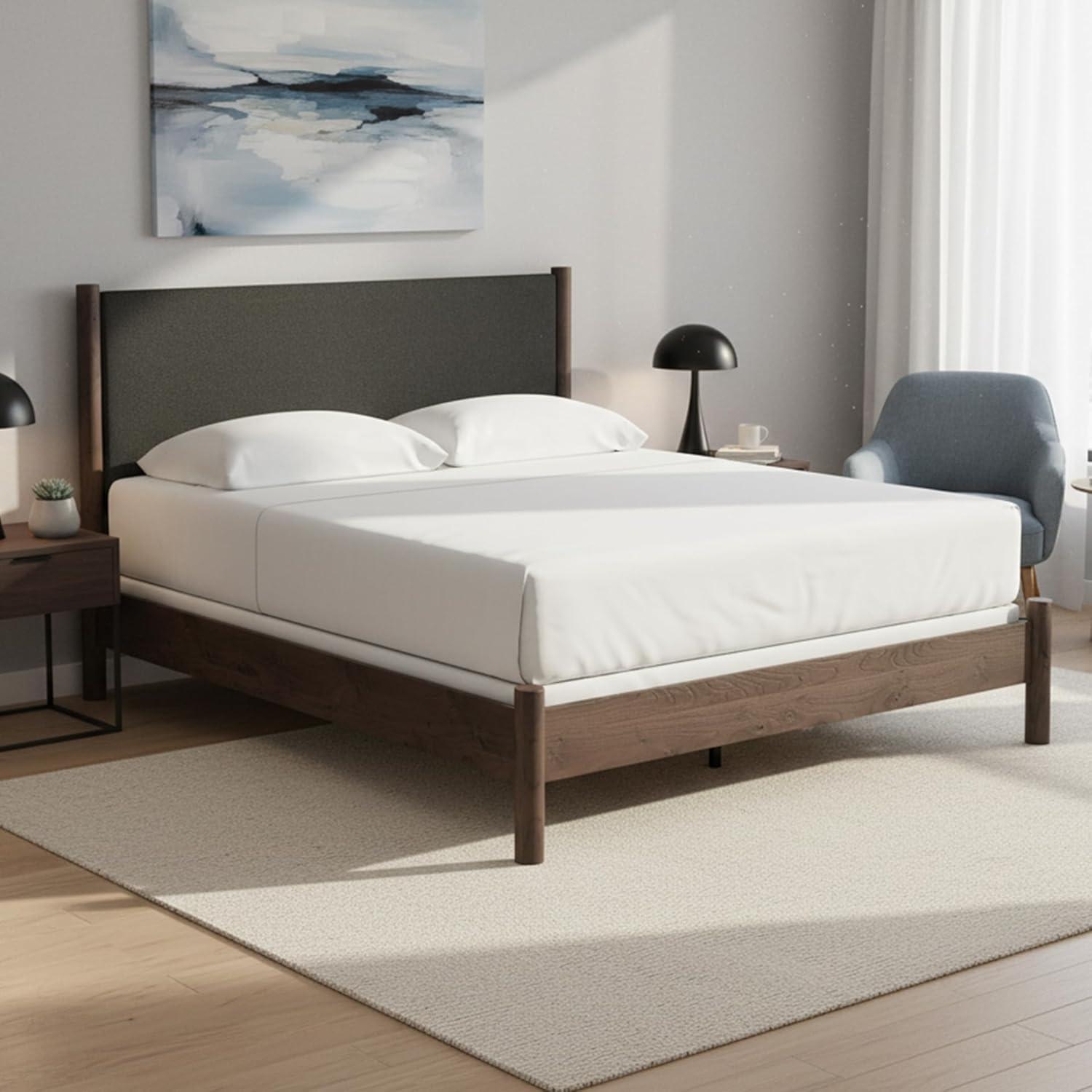 imageSignature Design by Ashley Cadmori Retro Panel Bed Foundation or Box Spring Needed King Dark BrownDark Brown