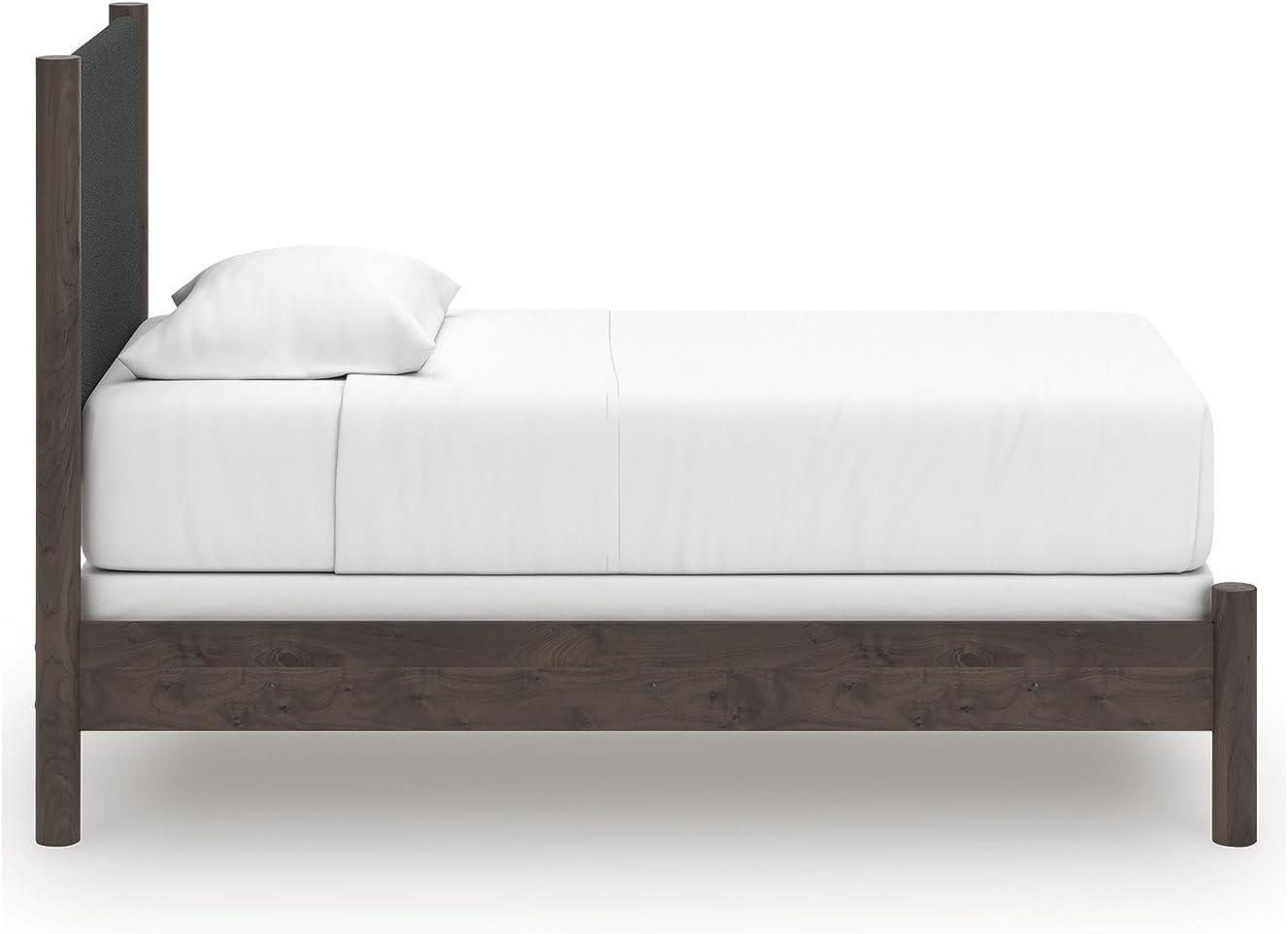 imageSignature Design by Ashley Cadmori Retro Panel Bed Foundation or Box Spring Needed King Dark BrownDark Brown