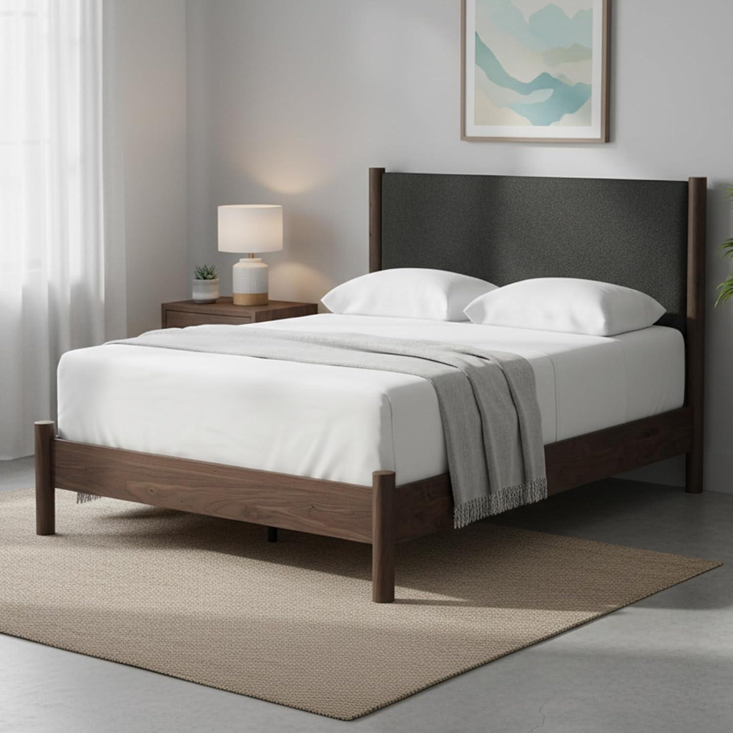 imageSignature Design by Ashley Cadmori Retro Panel Bed Foundation or Box Spring Needed King Dark BrownDark Brown