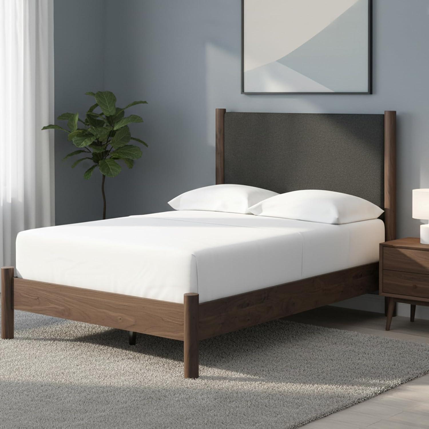 imageSignature Design by Ashley Cadmori Retro Panel Bed Foundation or Box Spring Needed King Dark BrownDark Brown