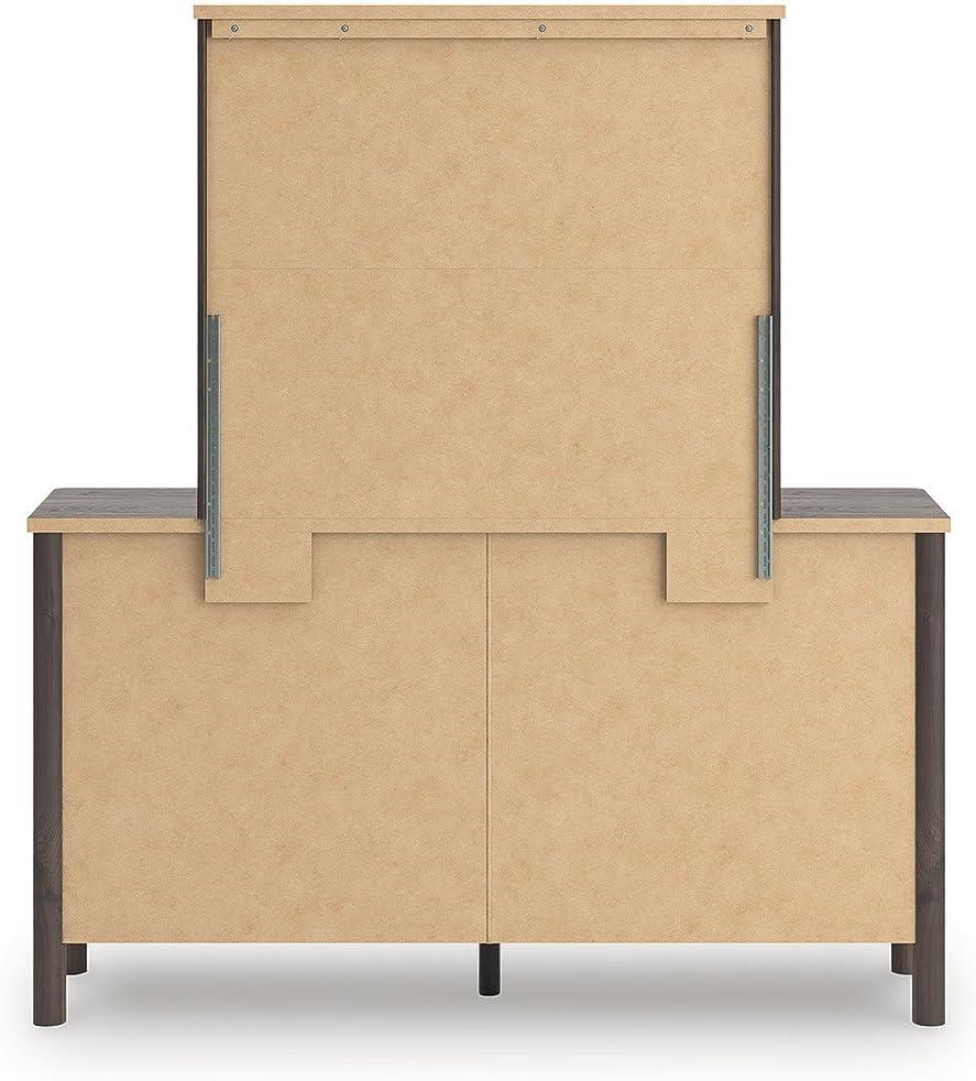 imageSignature Design by Ashley Cadmori Retro Panel Bed Foundation or Box Spring Needed King Dark BrownDark Brown