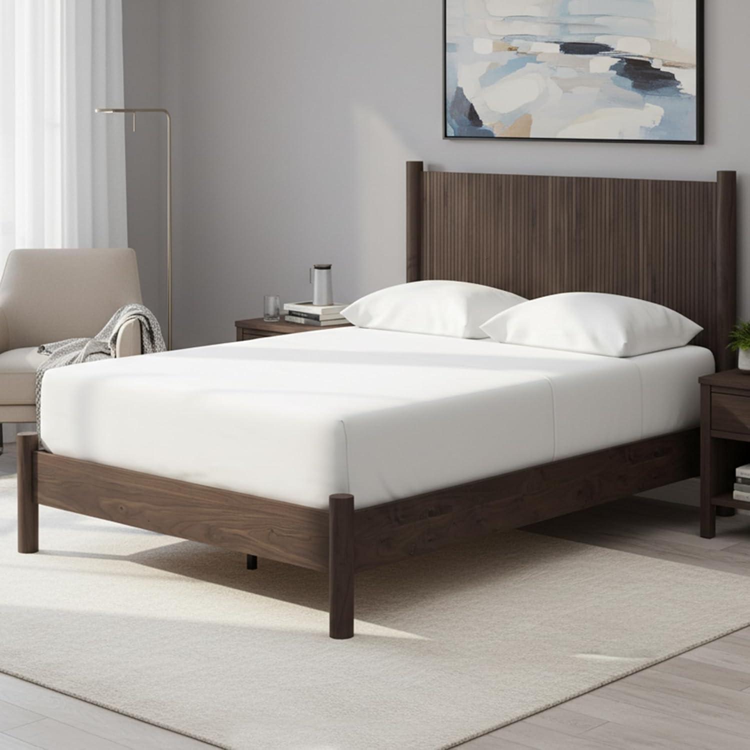 imageSignature Design by Ashley Cadmori Retro Panel Bed Foundation or Box Spring Needed King Dark BrownDark Brown