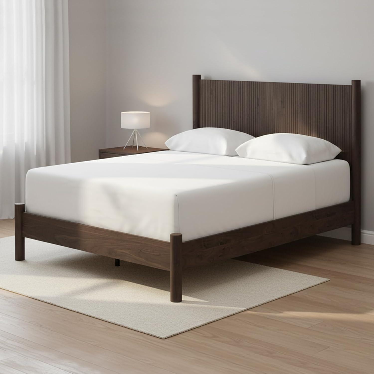 imageSignature Design by Ashley Cadmori Retro Panel Bed Foundation or Box Spring Needed King Dark BrownDark Brown