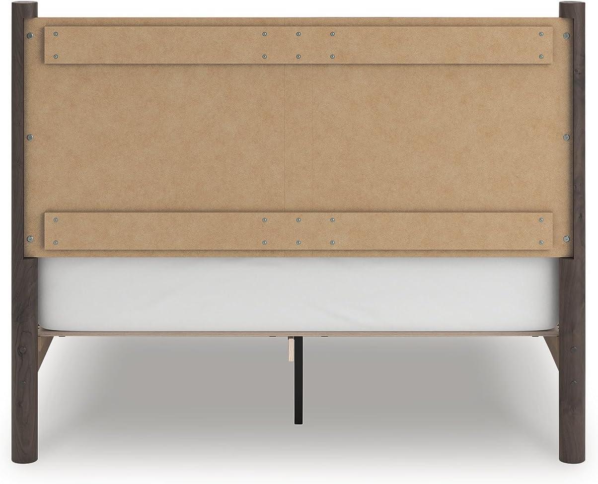 imageSignature Design by Ashley Cadmori Retro Panel Bed Foundation or Box Spring Needed King Dark BrownDark Brown