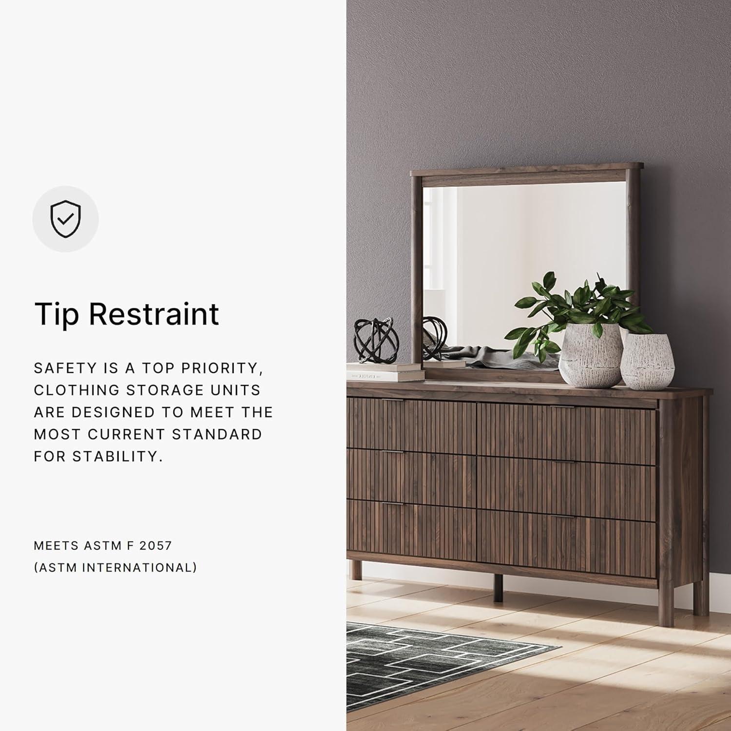 imageSignature Design by Ashley Cadmori Retro Panel Bed Foundation or Box Spring Needed King Dark BrownDark Brown