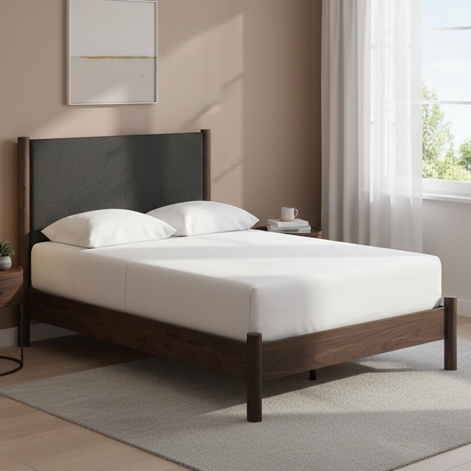 imageSignature Design by Ashley Cadmori Retro Panel Bed Foundation or Box Spring Needed King Dark BrownDark Brown