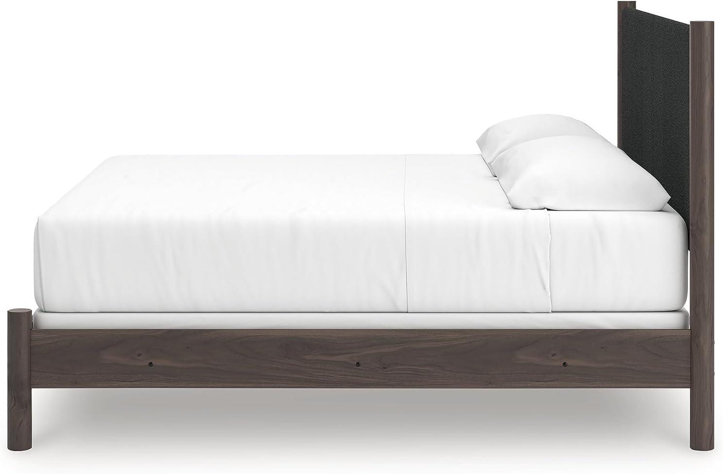 imageSignature Design by Ashley Cadmori Retro Panel Bed Foundation or Box Spring Needed King Dark BrownDark Brown