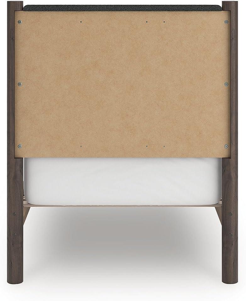 imageSignature Design by Ashley Cadmori Retro Panel Bed Foundation or Box Spring Needed King Dark BrownDark Brown