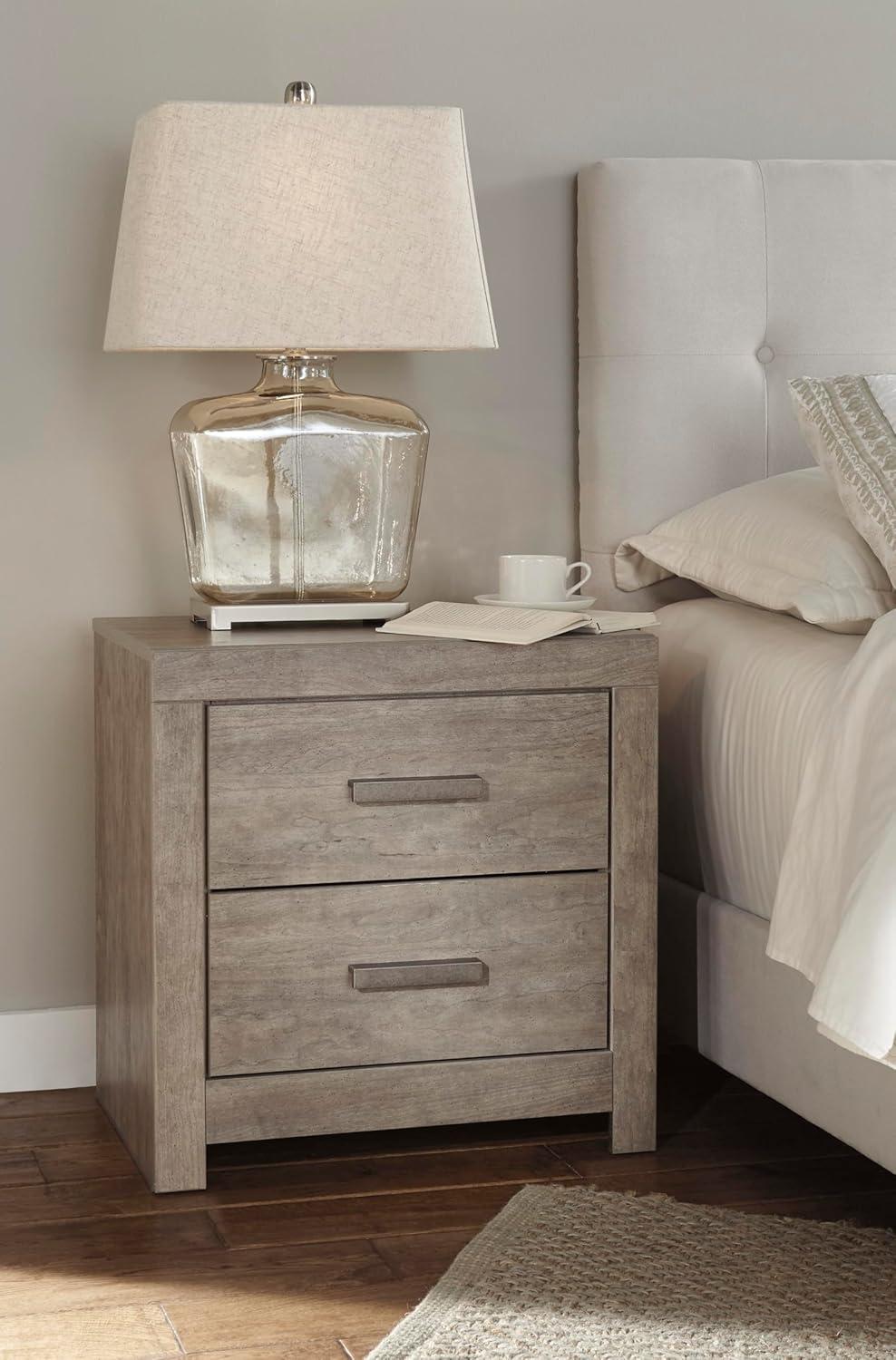 imageSignature Design by Ashley Culverbach Coastal 6Drawer Dresser and Mirror with AntiTipping Restraint GrayNight Stand