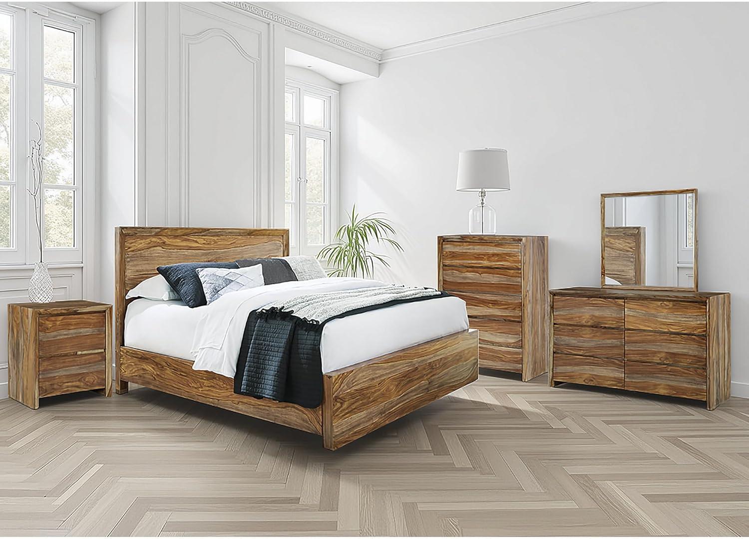 imageSignature Design by Ashley Dressonni Contemporary King Panel Bed Foundation or Box Spring Needed BrownQueen Panel Bed