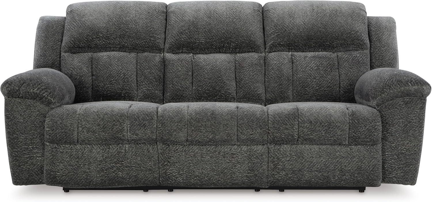 imageSignature Design by Ashley Frohn Contemporary Manual Reclining Sofa GrayGrey
