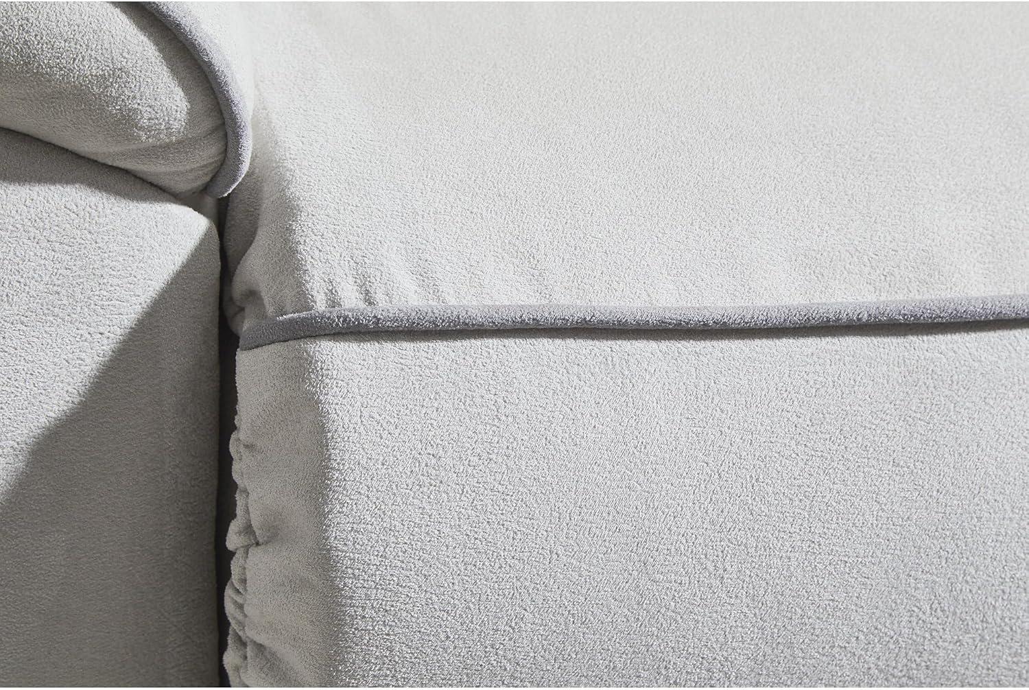 imageSignature Design by Ashley Grafton Pike Straight Contemporary 3Piece Power Reclining Sectional with Adjustable Headrest and USB Charging Ports Light Gray2Piece Reclining Loveseat