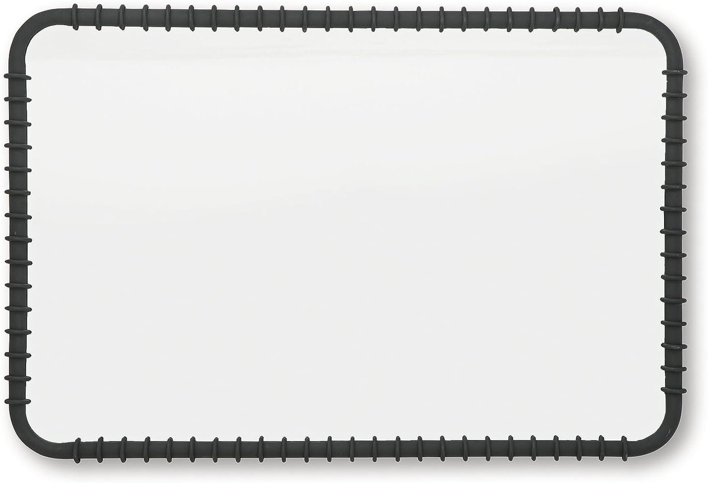 imageSignature Design by Ashley Judlow Contemporary Accent Mirror with Metal Frame Black