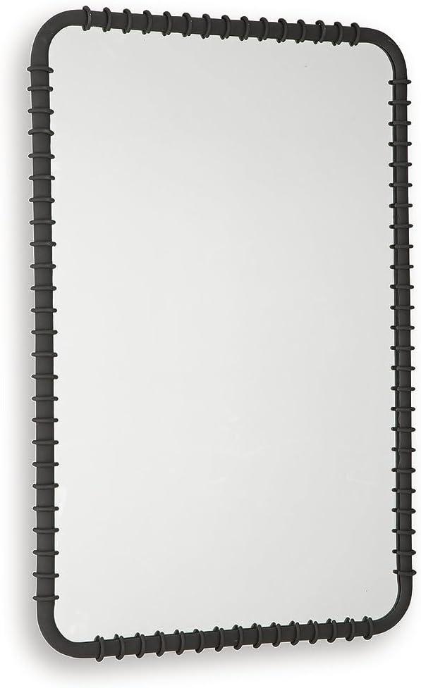 imageSignature Design by Ashley Judlow Contemporary Accent Mirror with Metal Frame Black