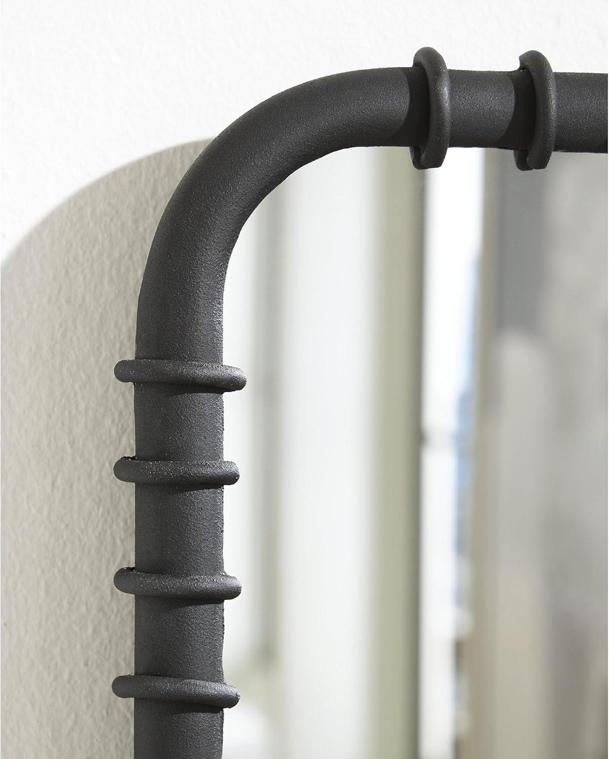 imageSignature Design by Ashley Judlow Contemporary Accent Mirror with Metal Frame Black