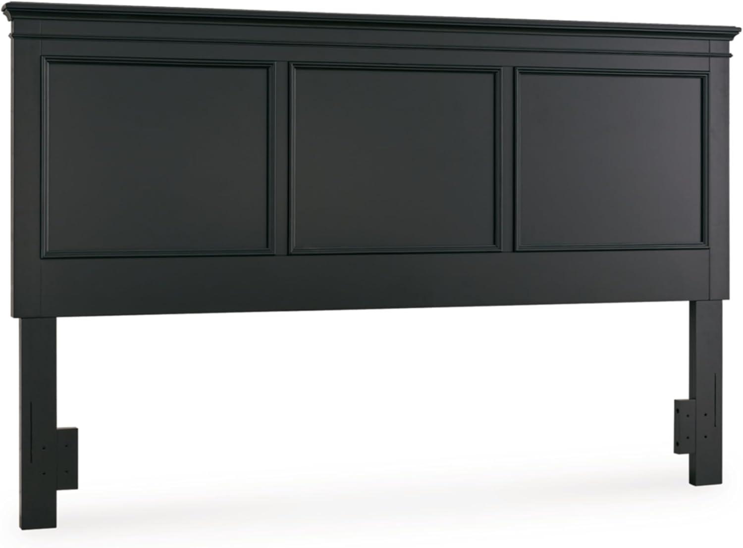 imageSignature Design by Ashley Lanolee Farmhouse Panel Storage Bed Foundation or Box Spring Not Needed King BlackBlack