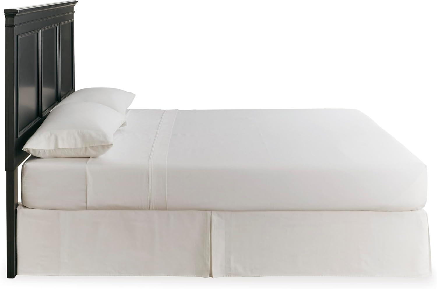 imageSignature Design by Ashley Lanolee Farmhouse Panel Storage Bed Foundation or Box Spring Not Needed King BlackBlack