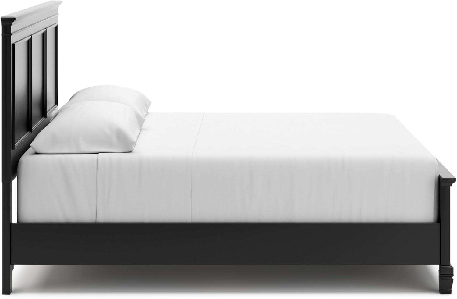 imageSignature Design by Ashley Lanolee Farmhouse Panel Storage Bed Foundation or Box Spring Not Needed King BlackBlack