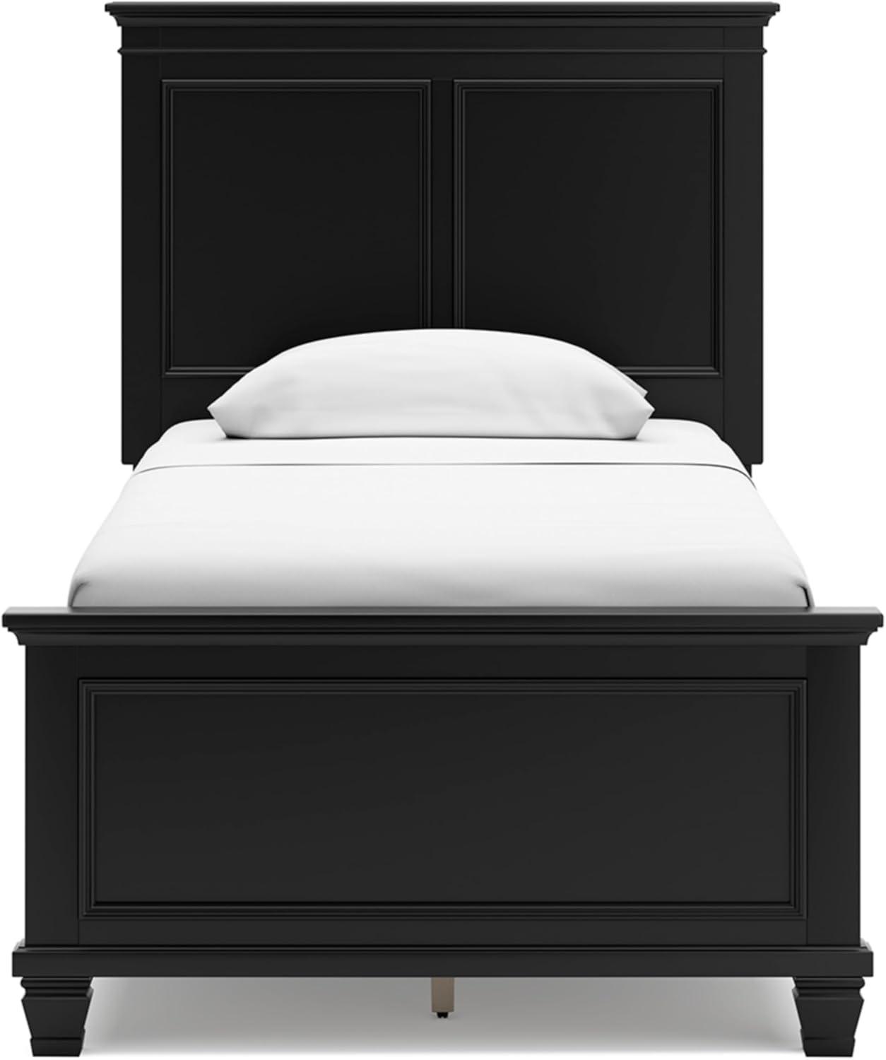imageSignature Design by Ashley Lanolee Farmhouse Panel Storage Bed Foundation or Box Spring Not Needed King BlackBlack