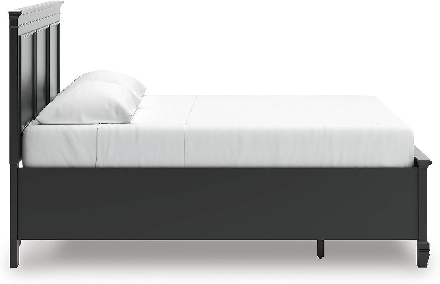 imageSignature Design by Ashley Lanolee Farmhouse Panel Storage Bed Foundation or Box Spring Not Needed King BlackBlack