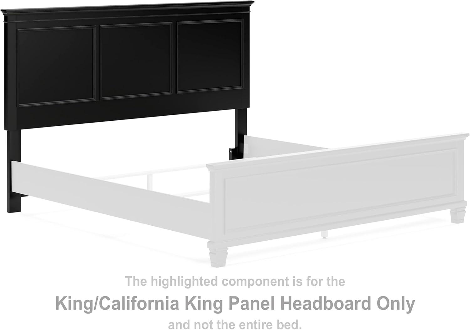 imageSignature Design by Ashley Lanolee Farmhouse Panel Storage Bed Foundation or Box Spring Not Needed King BlackBlack