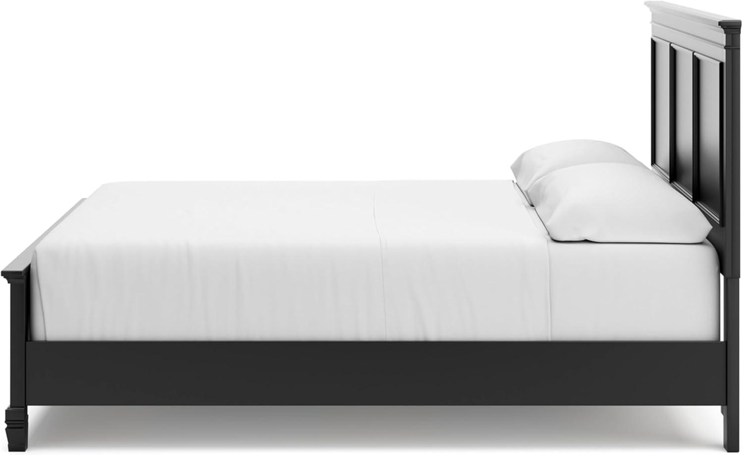 imageSignature Design by Ashley Lanolee Farmhouse Panel Storage Bed Foundation or Box Spring Not Needed King BlackBlack