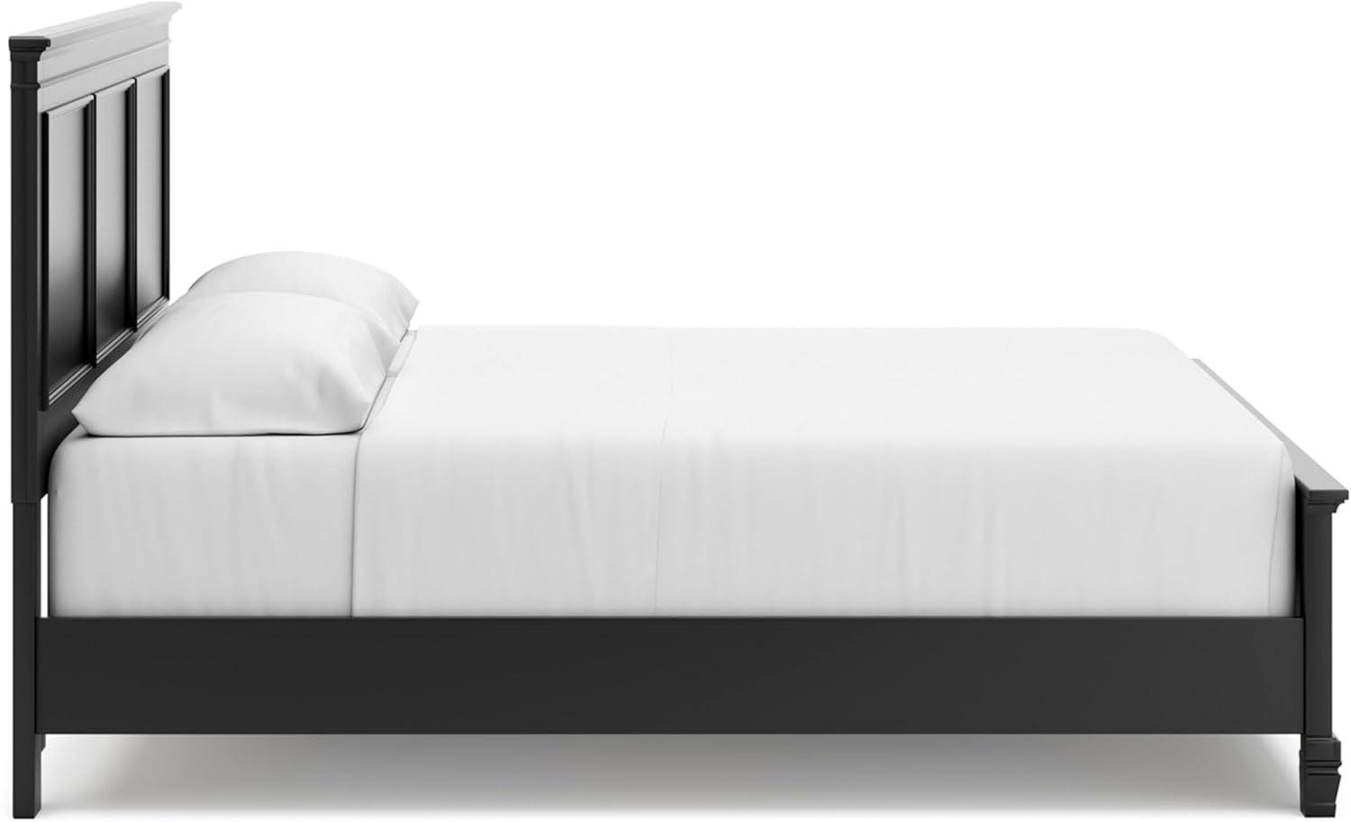 imageSignature Design by Ashley Lanolee Farmhouse Panel Storage Bed Foundation or Box Spring Not Needed King BlackBlack