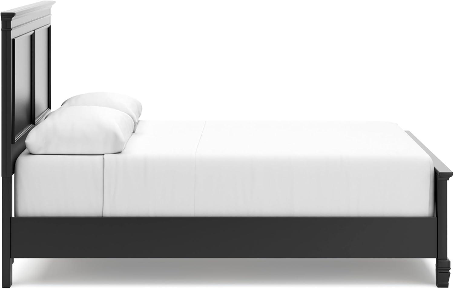 imageSignature Design by Ashley Lanolee Farmhouse Panel Storage Bed Foundation or Box Spring Not Needed King BlackBlack