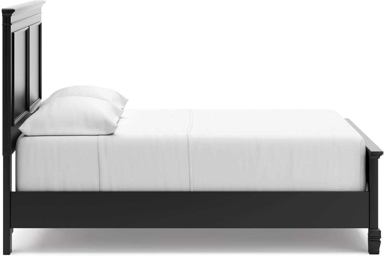 imageSignature Design by Ashley Lanolee Farmhouse Panel Storage Bed Foundation or Box Spring Not Needed King BlackBlack