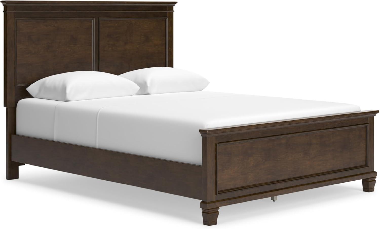 imageSignature Design by Ashley Lanolee Farmhouse Panel Storage Bed Foundation or Box Spring Not Needed King BlackBrown