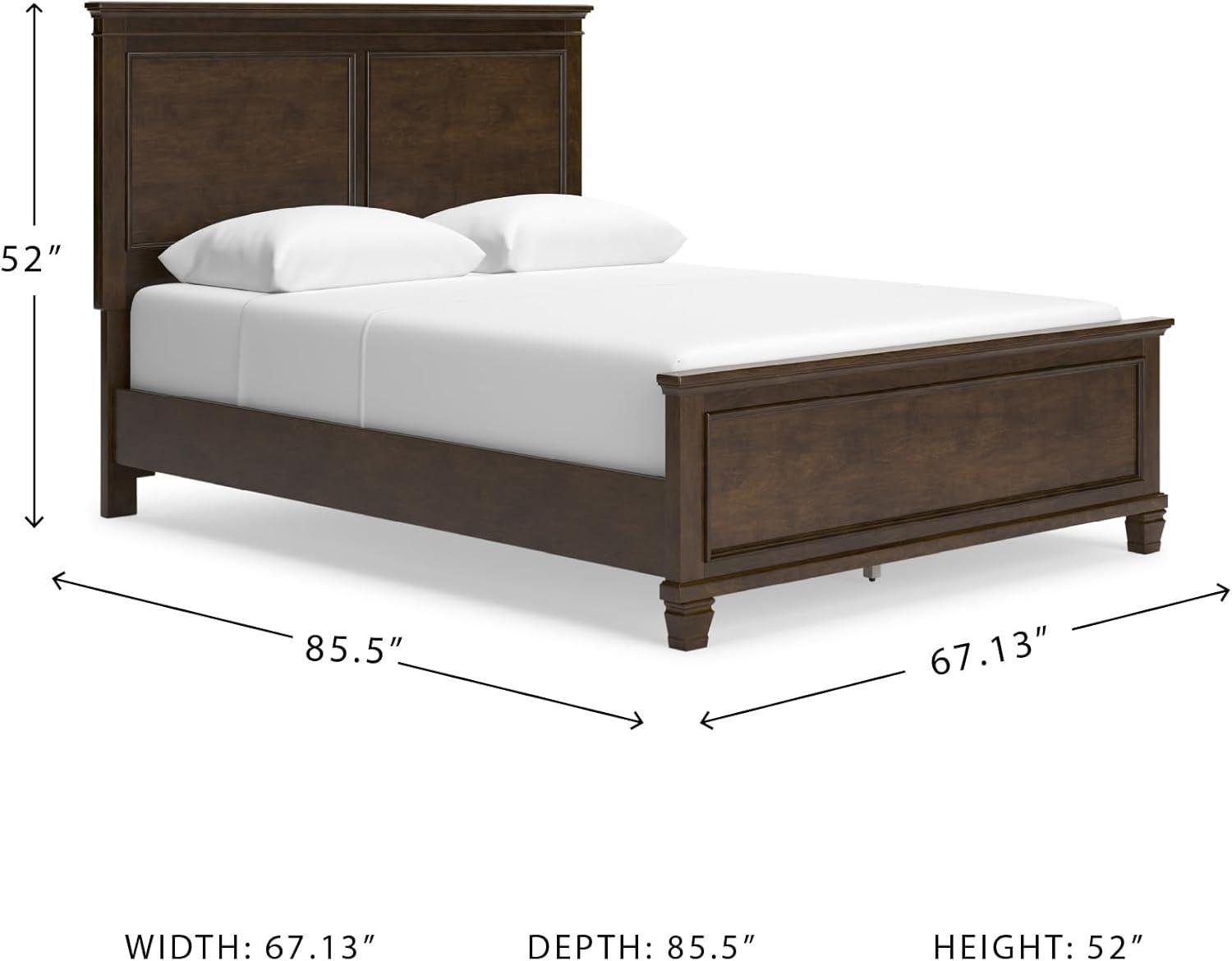 imageSignature Design by Ashley Lanolee Farmhouse Panel Storage Bed Foundation or Box Spring Not Needed King BlackBrown