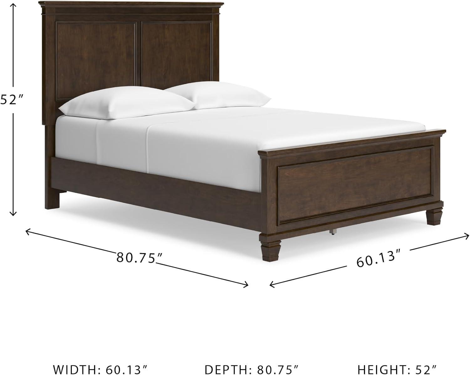 imageSignature Design by Ashley Lanolee Farmhouse Panel Storage Bed Foundation or Box Spring Not Needed King BlackBrown