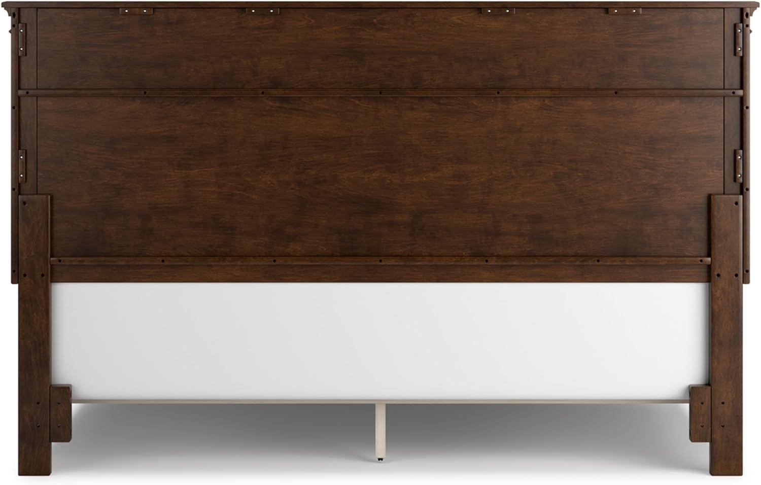 imageSignature Design by Ashley Lanolee Farmhouse Panel Storage Bed Foundation or Box Spring Not Needed King BlackBrown