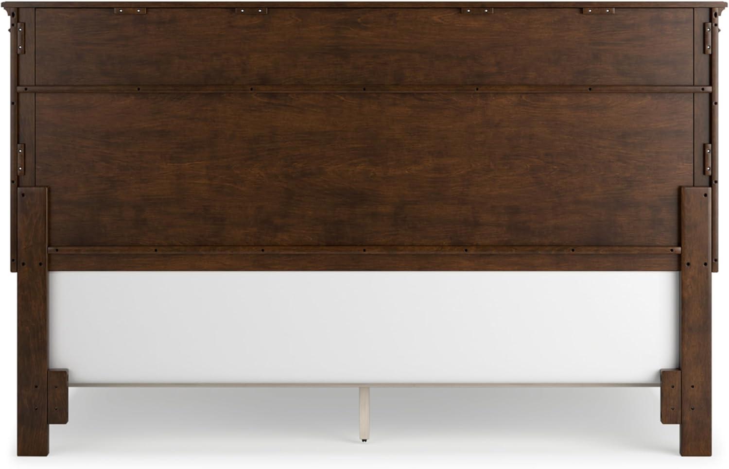 imageSignature Design by Ashley Lanolee Farmhouse Panel Storage Bed Foundation or Box Spring Not Needed King BlackBrown