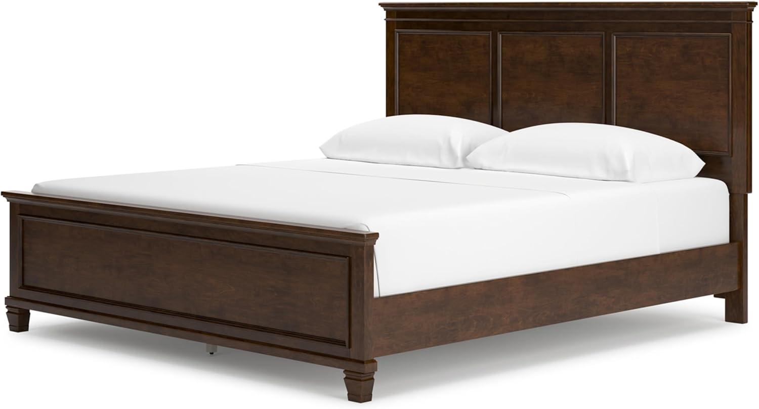 imageSignature Design by Ashley Lanolee Farmhouse Panel Storage Bed Foundation or Box Spring Not Needed King BlackBrown