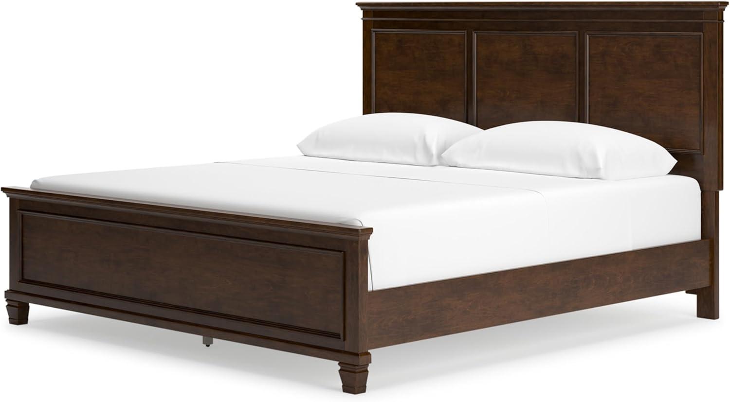 imageSignature Design by Ashley Lanolee Farmhouse Panel Storage Bed Foundation or Box Spring Not Needed King BlackBrown