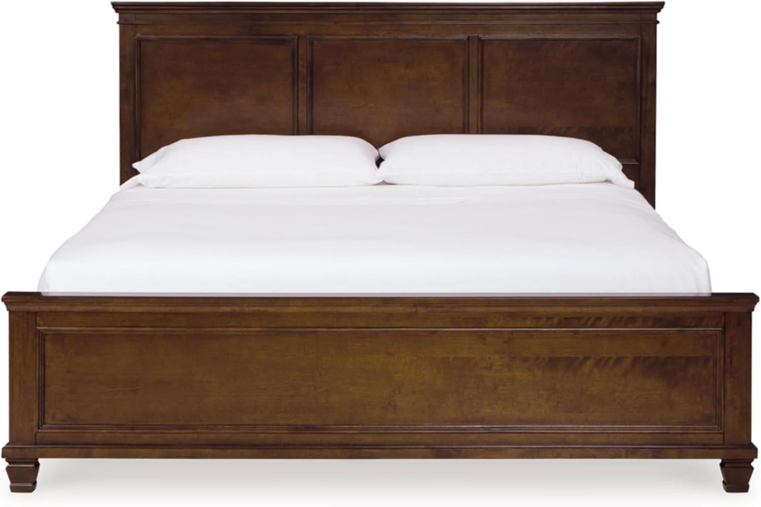 imageSignature Design by Ashley Lanolee Farmhouse Panel Storage Bed Foundation or Box Spring Not Needed King BlackBrown