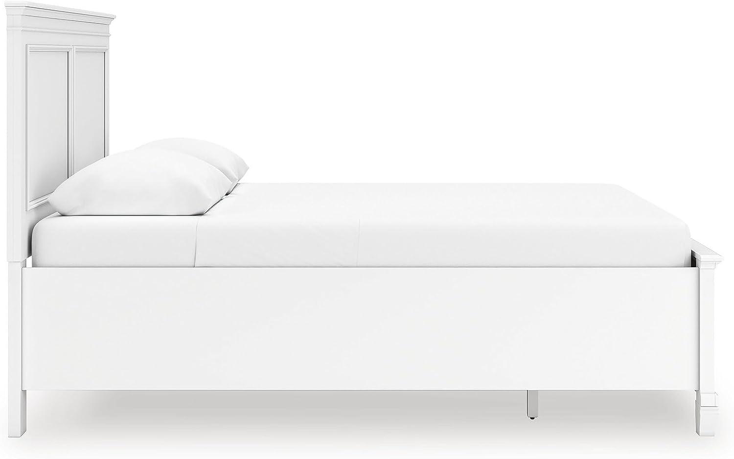 imageSignature Design by Ashley Lanolee Farmhouse Panel Storage Bed Foundation or Box Spring Not Needed King BlackWhite